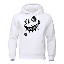 The Terrifying Expression Of Graffiti Style Mens Hoodies Street Hip Hop Hoody Pocket Fleece Sweatshirt Crewneck Pullover Clothed