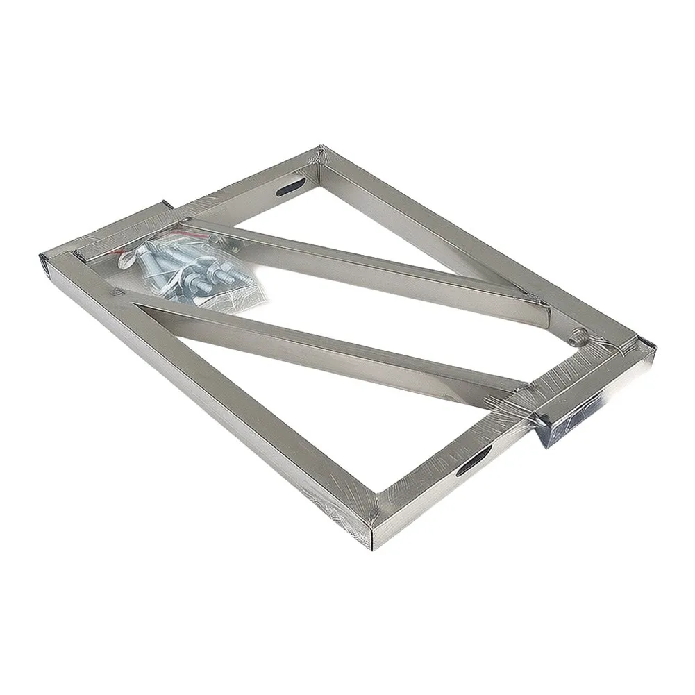 Stainless Steel Support Frame for Bathroom Basins Featuring Triangular Geometry and High-Strength Material Composition