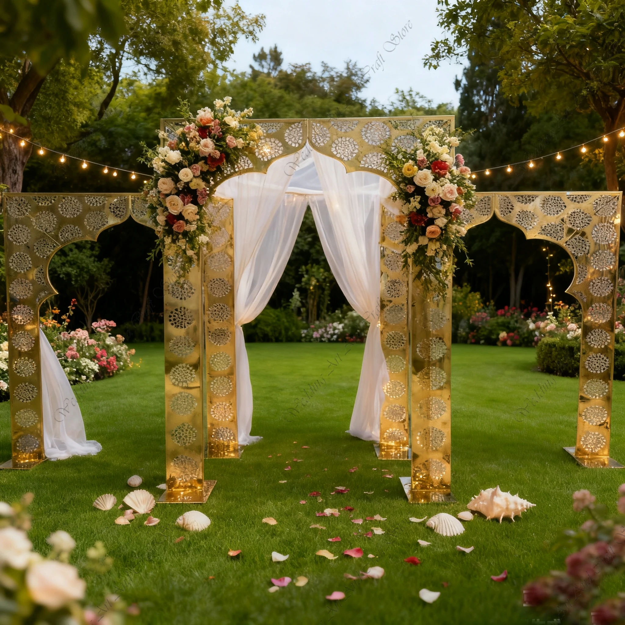 

3 шт. f30 2-2,4 м свадебный реквизит золотой дворец подсолнечник свадебный сценический макет железная арка экран Добро пожаловать фон украшения ivy358