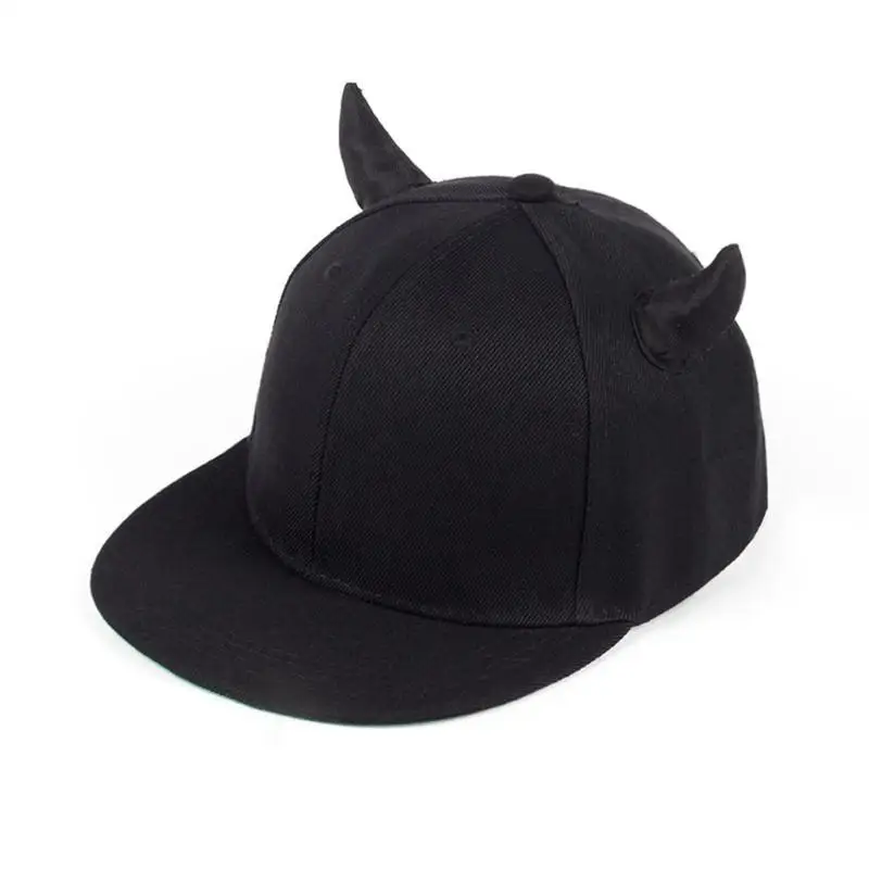 39BD Casual Cap Trucker Hat Vintage Punk Horn Baseball Cap Horn Verstellbare Dad-Mütze für Reisen Fitness Workout – Detail 9