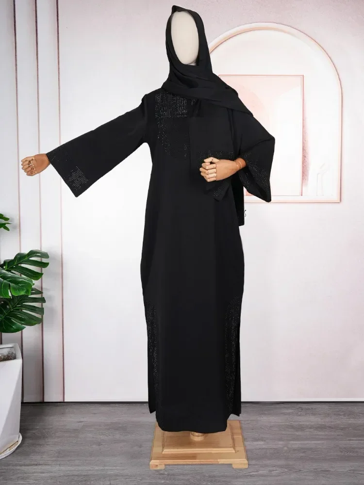 Abayas For Women Dubai Luxury 2024 African Muslim Fashion Dress Caftan Marocain Evening Party Dresses Boubou Robe Djellaba Femme