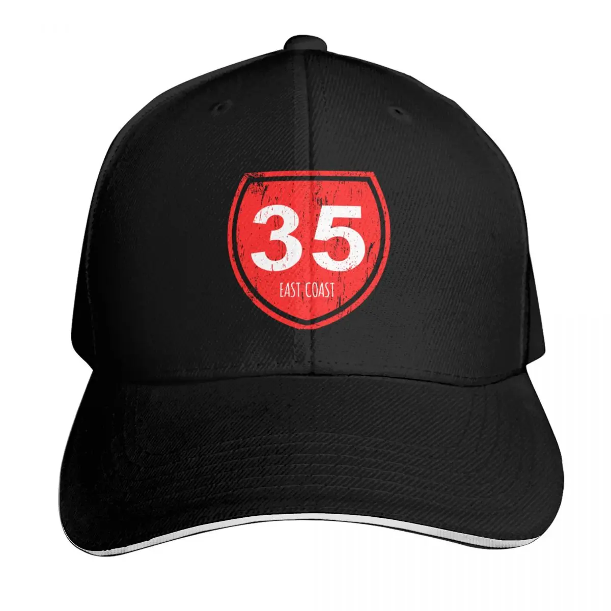 Highway 35 East Coast Aotearoa Baseball Cap Lightweight Packable Gift for Him Her Casual Daily Wear