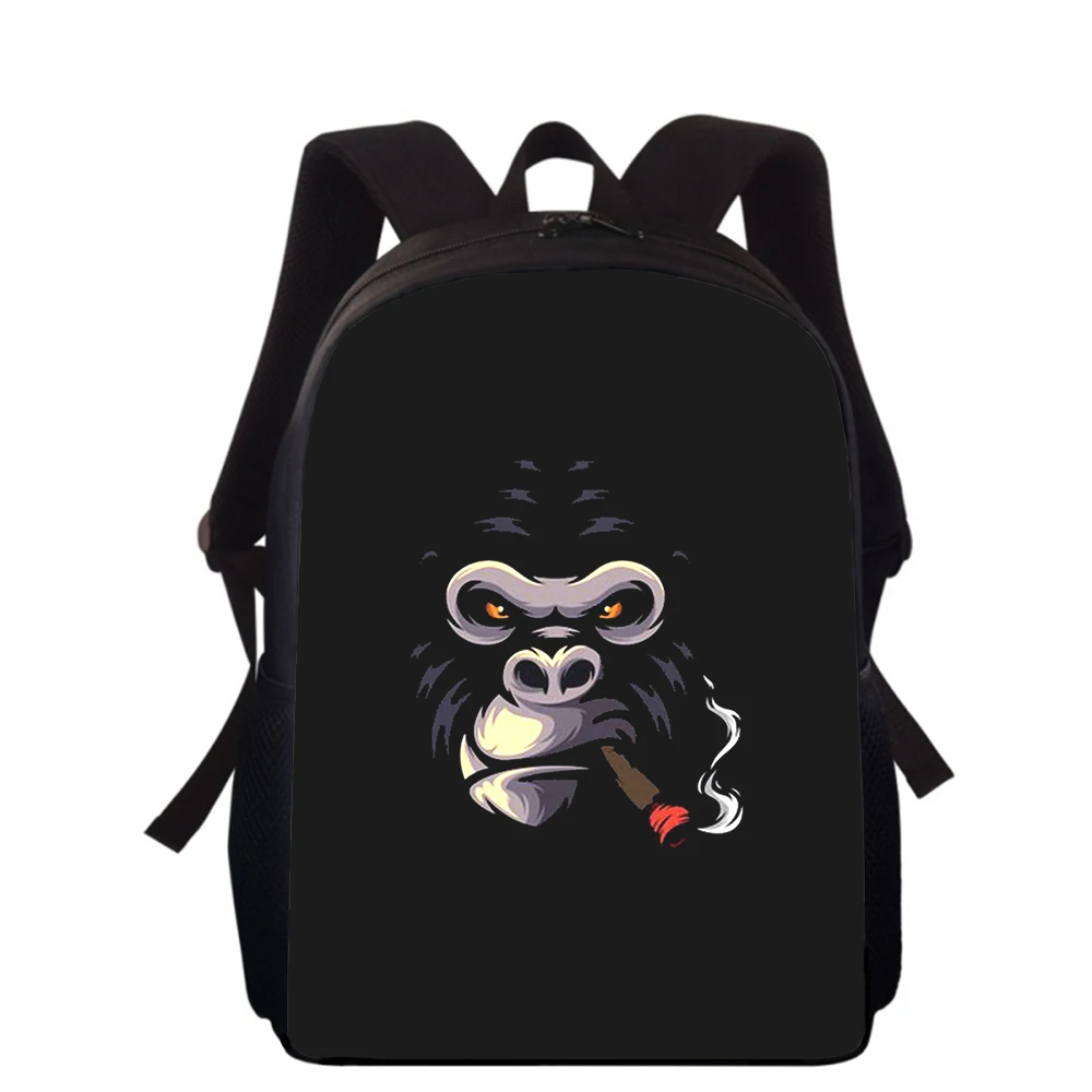 

Smoking monkey orangutan 16" 3D Print Kids Backpack Primary School Bags for Boys Girls Back Pack Students School Book Bags