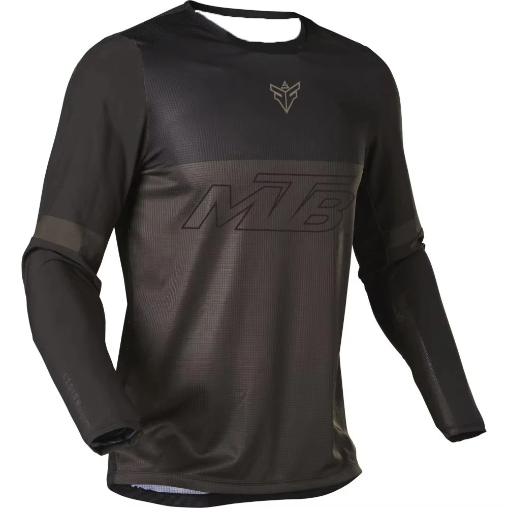 Langarm-Motocross-Trikots für Herren, Downhill-MTB-Mountainbike-Shirts, Offroad-DH-Radsportbekleidung, Familien-Outfits – Detail 6