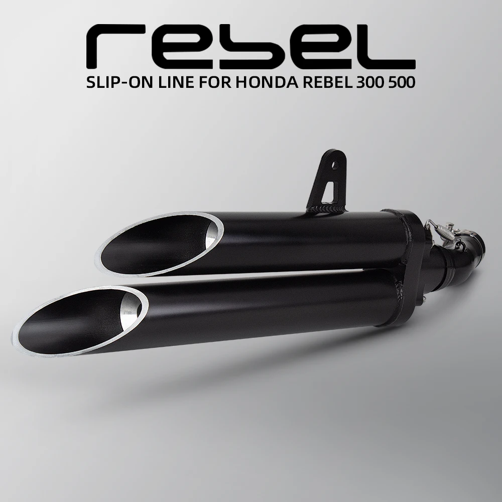 

Выхлопная система CMX500 с двойным выходом для мотоциклов Honda CMX300, CMX500, REBEL 300, REBEL 500, глушитель с выхлопной трубой.