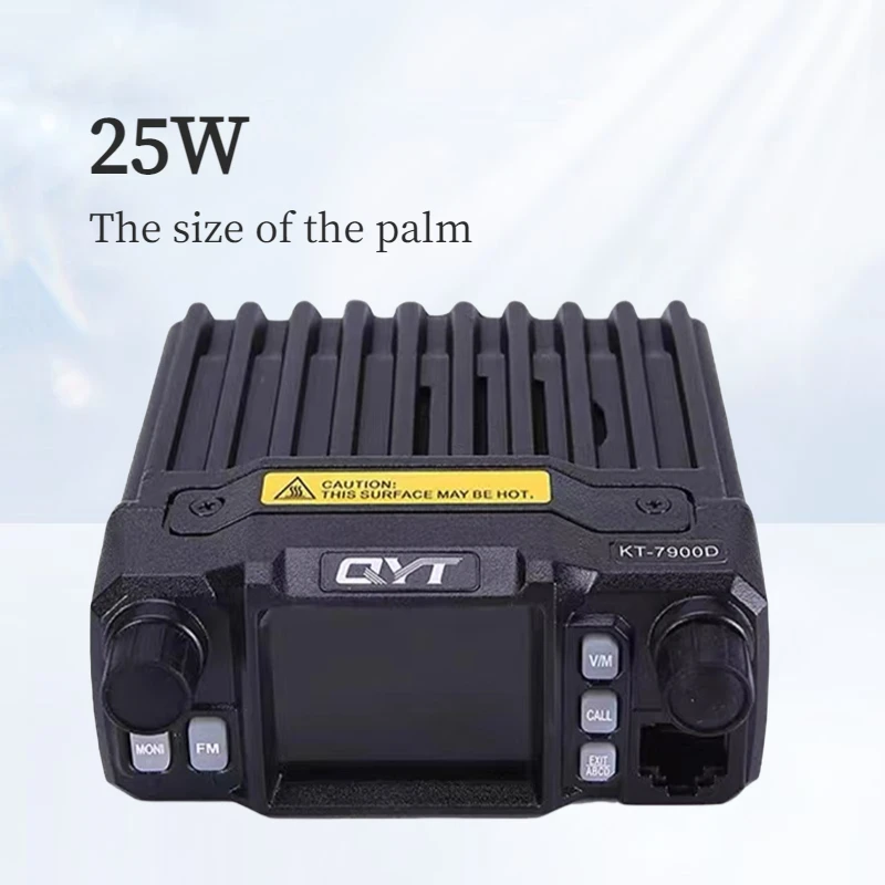 QYT KT7900D 2023 VHF UHF nowy Mini mobilny samochód Transceiver 4 zespoły mobilne radia 25W czterozakresowy 144 220 350 440MHz ciężarówka Ham Radio