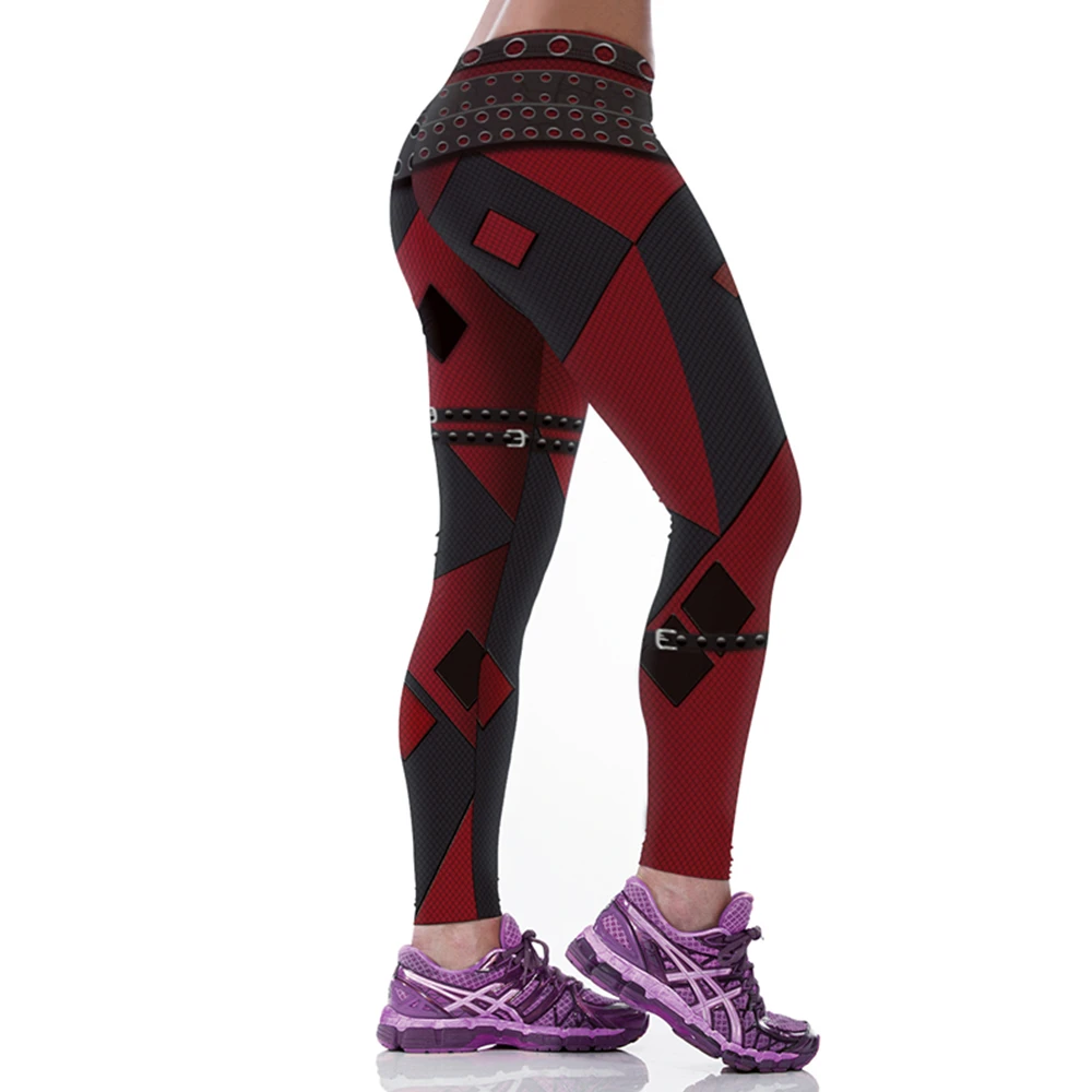 Women Sport Leggings Cosplay Joker Printed Workout Leggings High Waist Sport Pant Slim Running Trousers Gym Fitness Tights Femme