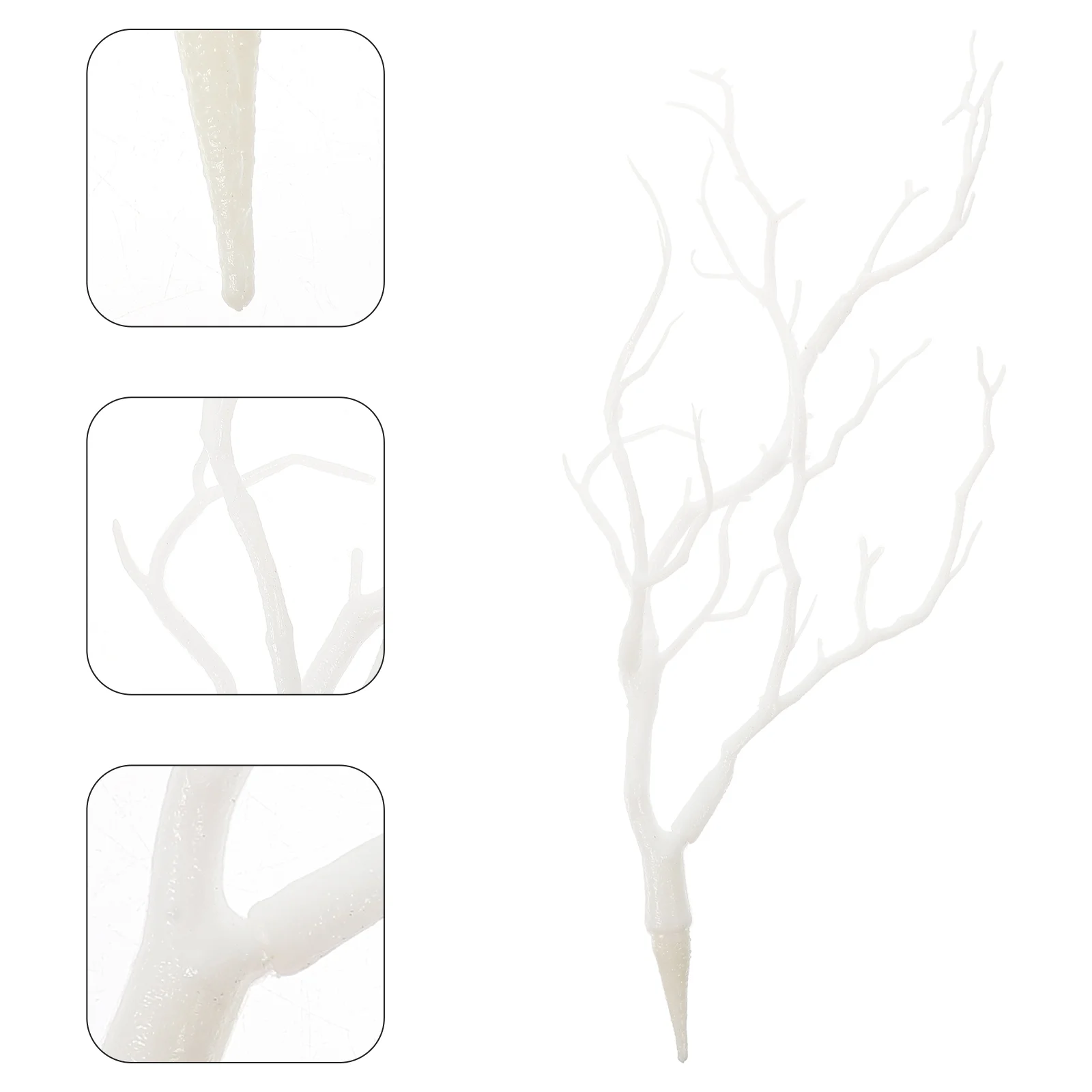 

4 Pcs Plants Halloween Decoration Tree Branch Simulation Branches Artificial Antler DIY Twigs White Baby