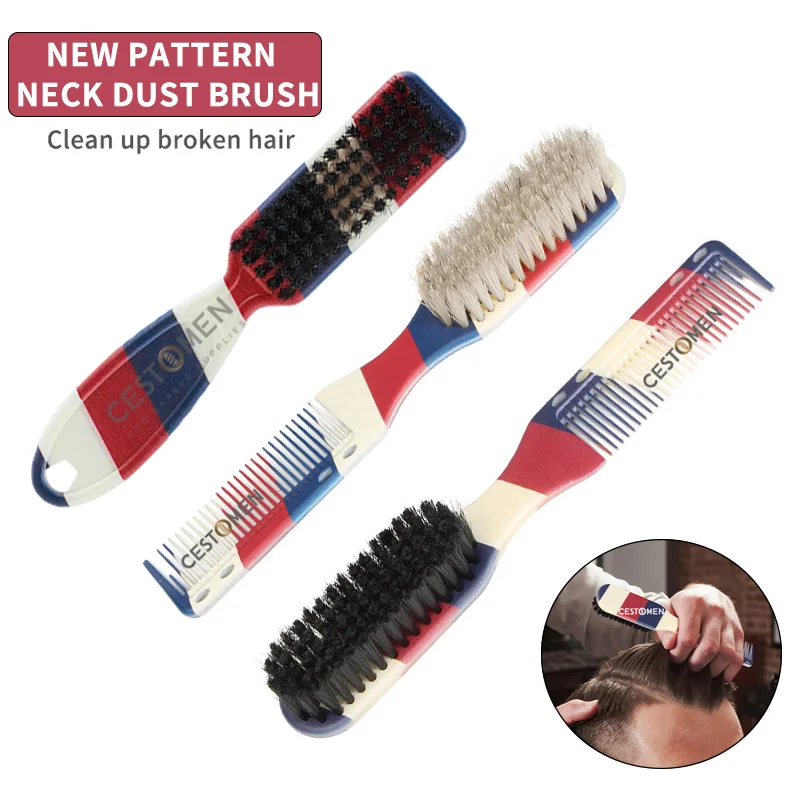 New Professional Barber Shaving Beard Brush Hair Removal Neck Duster Brushes Horse Hair Salon Face Mustache Clean Shaver Tools