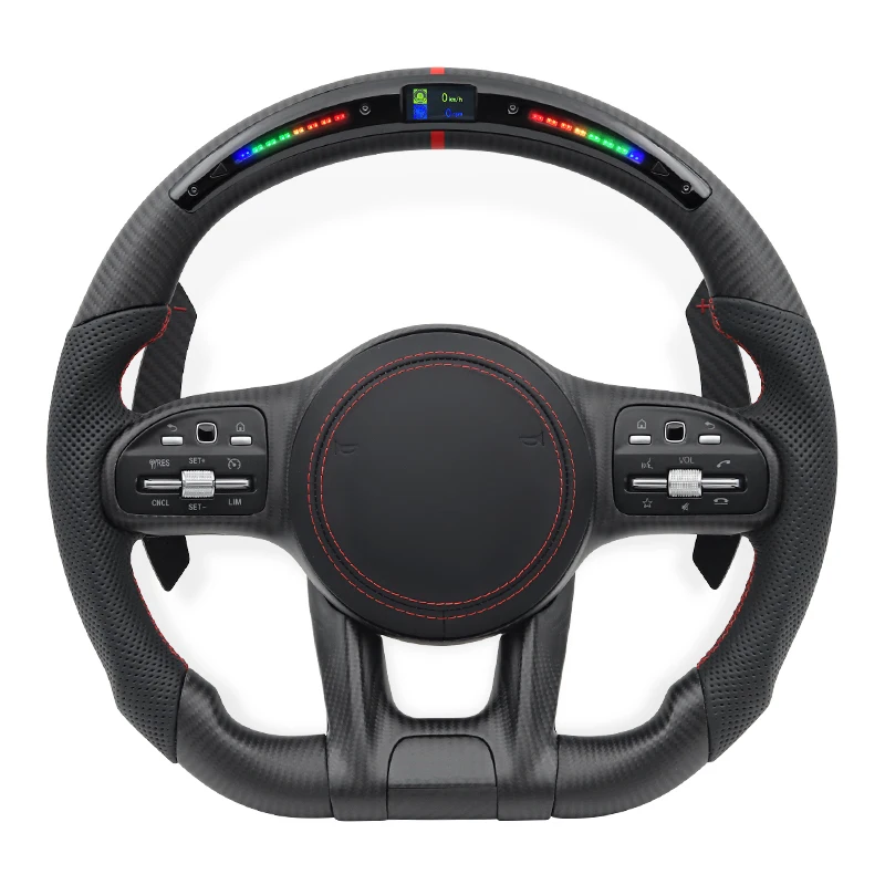 

Carbon Fiber LED Car Sport Steering Wheel for Mercedes Benz AMG W205 W212 A207 C207 W213 E300 A238 C238 W463 G63 C190 W222 W221