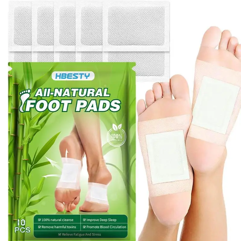 Sleep Aid Patch Wormwood Foot Pads For Better Sleep 10pcs Natural Foot Pads For Deep Cleansing Improve Sleep Adhesive Sheets