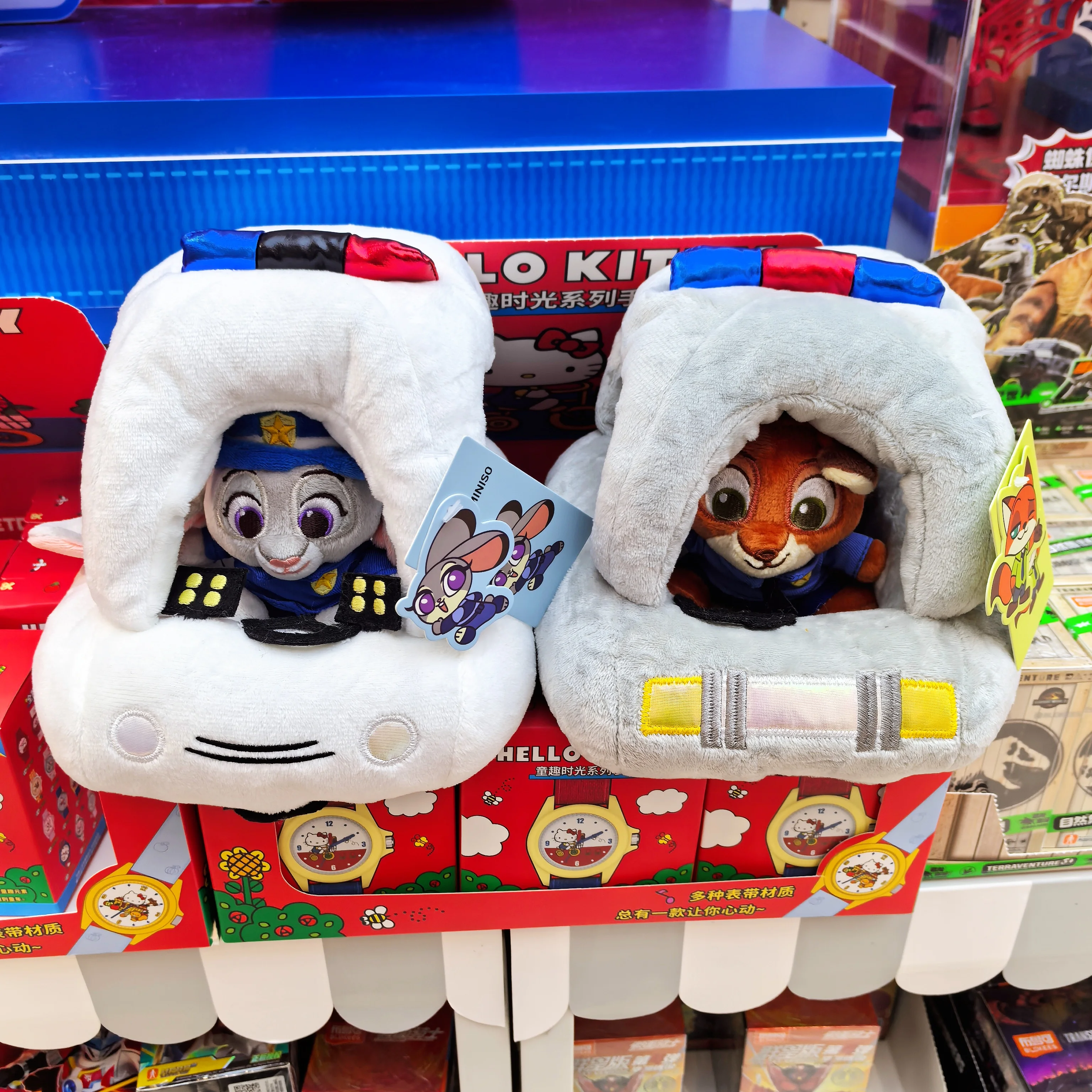 Disney Zootopia Citizens Series No 6 Vehicle Car Plush Doll Stuffed Toy Model Car Collectible Gift for Fans Kids