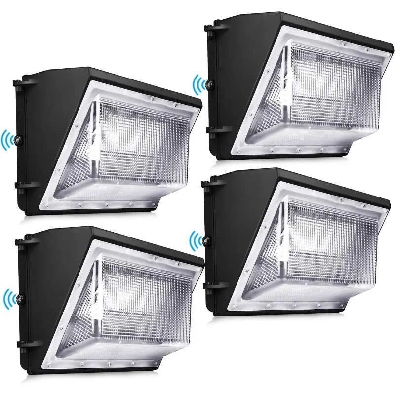 LEDMO 120W LED Wall Pack Light 4 Pack Dusk to Dawn with Photocell Outdoor Commercial Industrial Lights 840W HPS HID