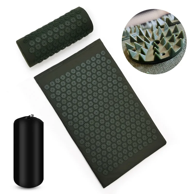 Kuznetsov Applicator Needle Massager Cushion Acupuncture Pad Pillow Set Yoga Massage Mat Acupressure Mat for Back Neck Needle