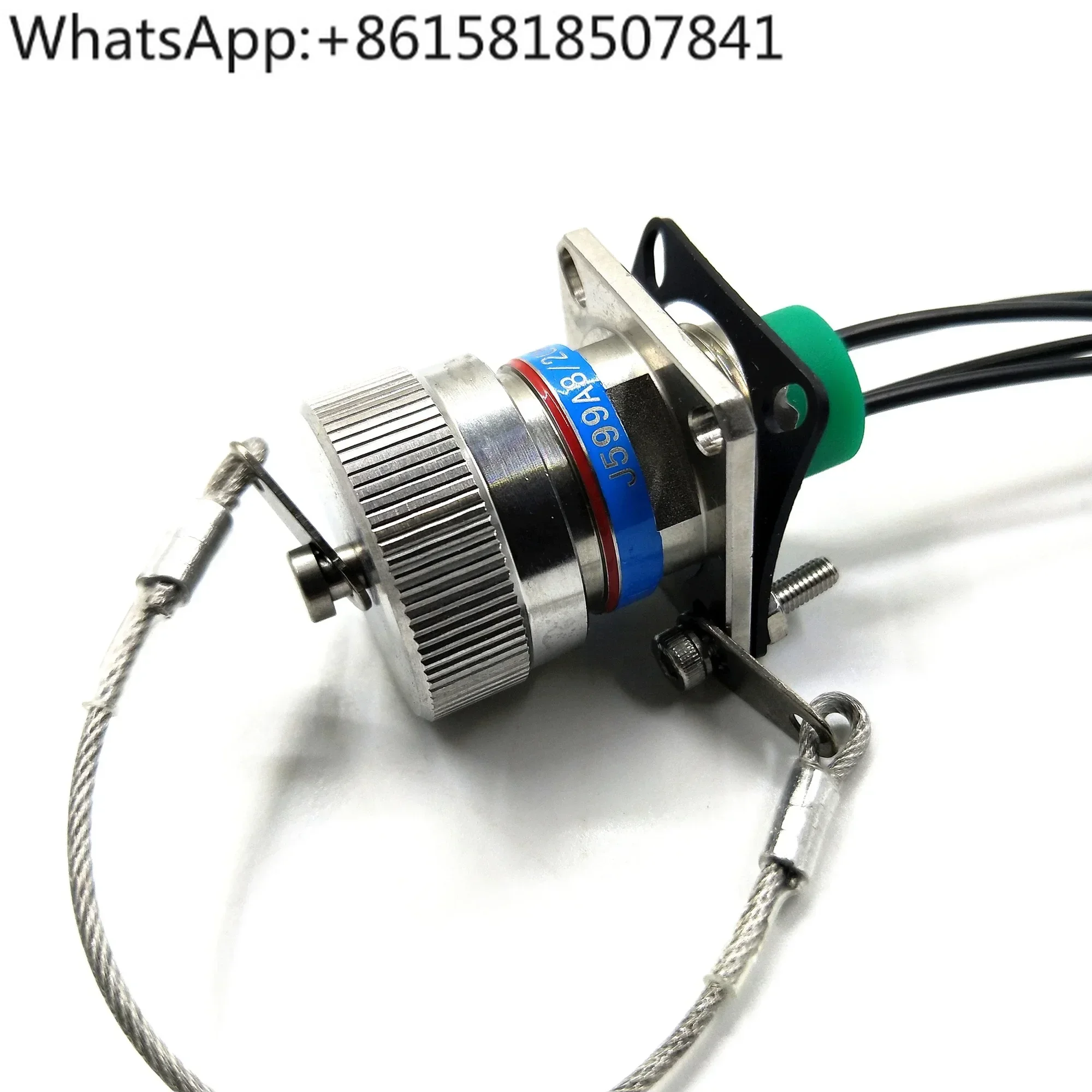 Outdoor D38999 Arnic 801 4 cores socket with 4 LC fiber optic connector