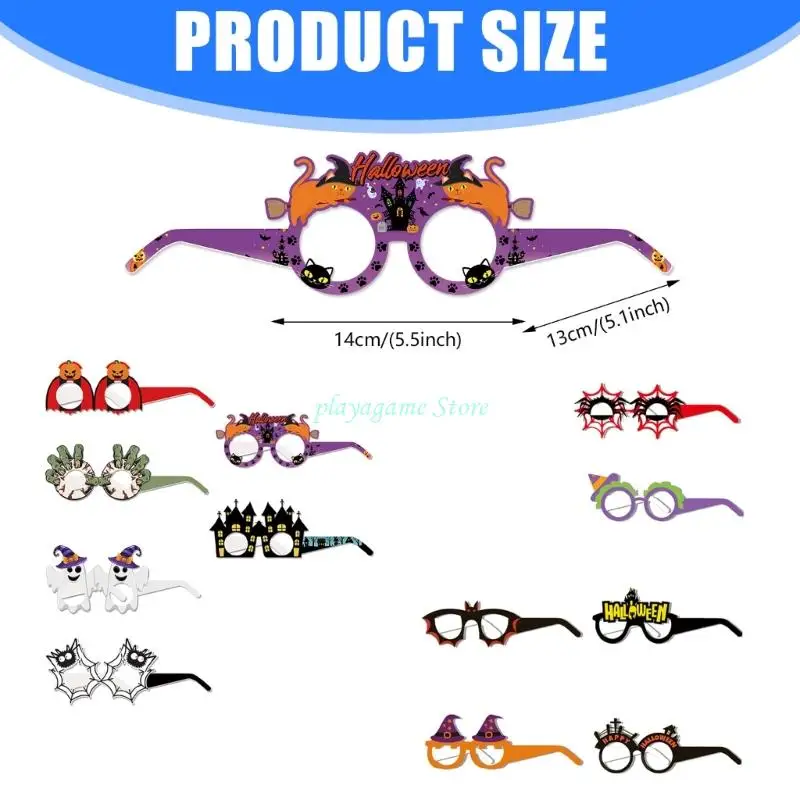 Y88a Halloween Partygläser Halloween Brille Lustige Brille Frames Halloween Decors