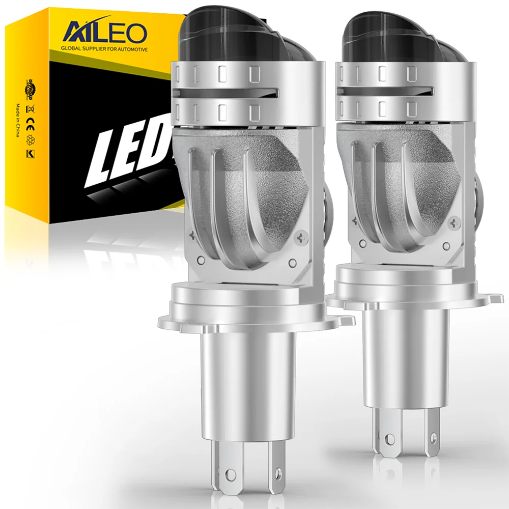 

Aileo 2Pcs H4 Lens LED Projector Car Headlight Bulbs 80000LM 350W CANBUS Turbo Auto Bulb H4 High Low Light Fog lamp bulb 12V 24V