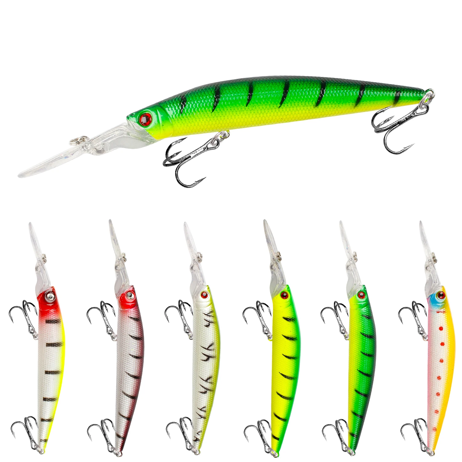 Bisogoon Fishing Lures 15CM 15.5G Long mouth deep dive Wobbler Floating Minnow bait Jerkbait Artificial Hard Bait Fishing bait