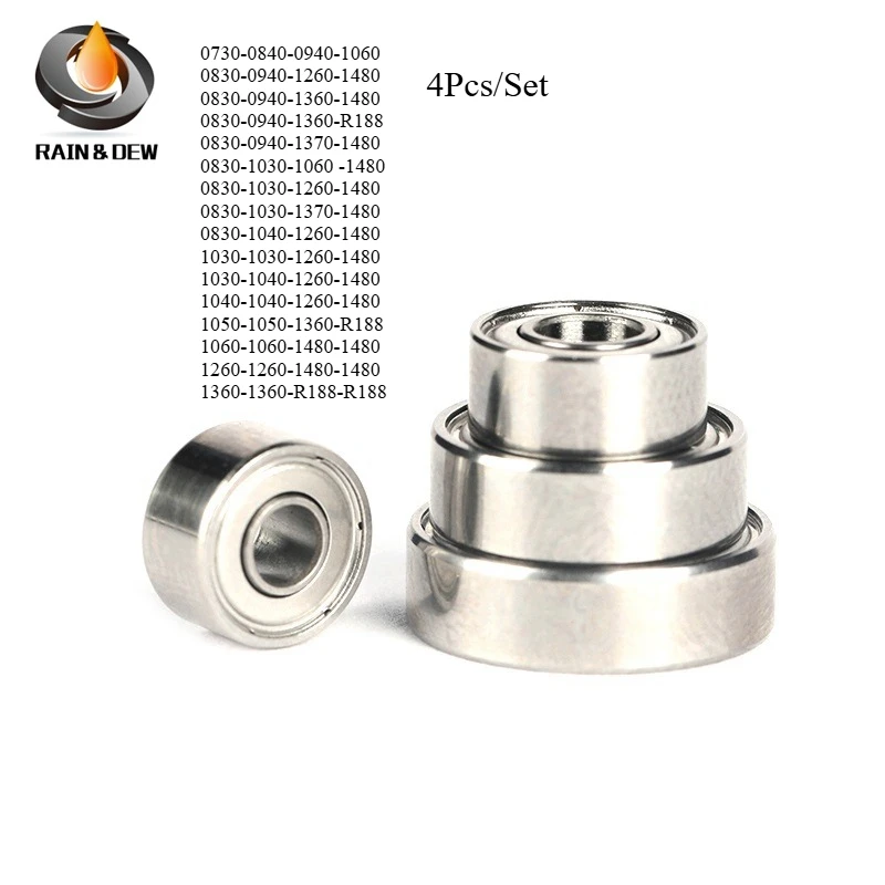 4Pcs/sets Bearing Marathon 3 1480 1260 1040 1030 High Speed Bearing For Marathon 3 High-precision Bearings 1360 1360 R188R188