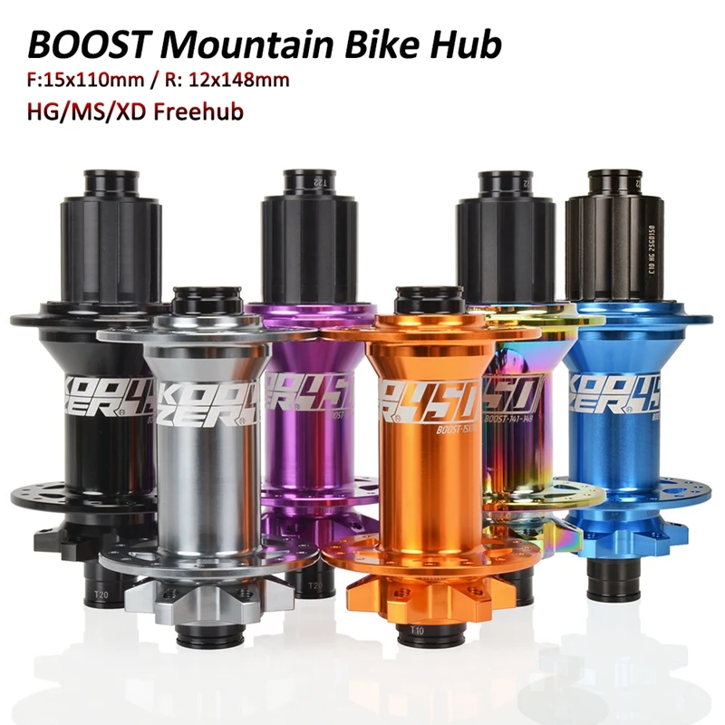 BOOST Mountain Bike Hub Set 15x110 Front 12x148 Rear Alloy MTB Bicycle Wheel Hub 6 Pawls Sealed Bearing HG XD MS 8-12 Speed