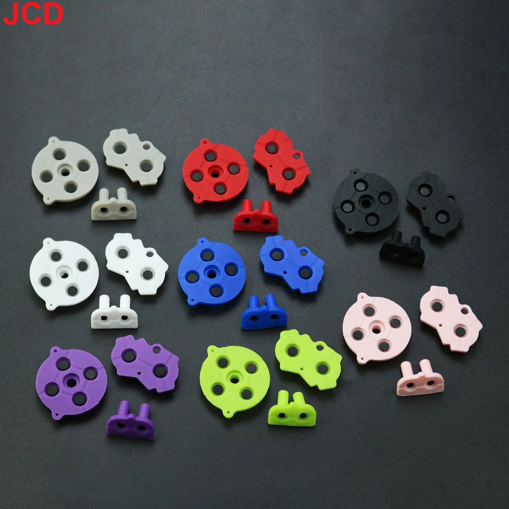 JCD 1set  Rubber Conductive Buttons A-B D-pad For Game Boy GBA Silicone Conductive Start Select Keypad