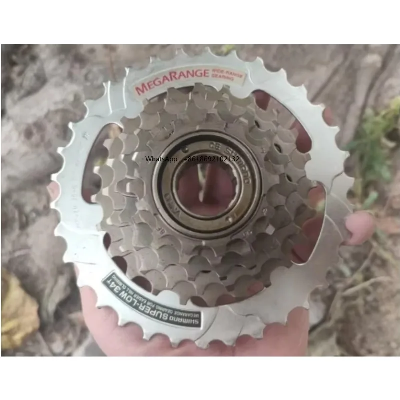 1pc for Shimano MF-ZH 36-6 Rare MEGARANGE SCREW ON FREEWHEEL 6 Speed CASSETTE 13/34T HI-RANGE SUIT GEARS MTB Bike