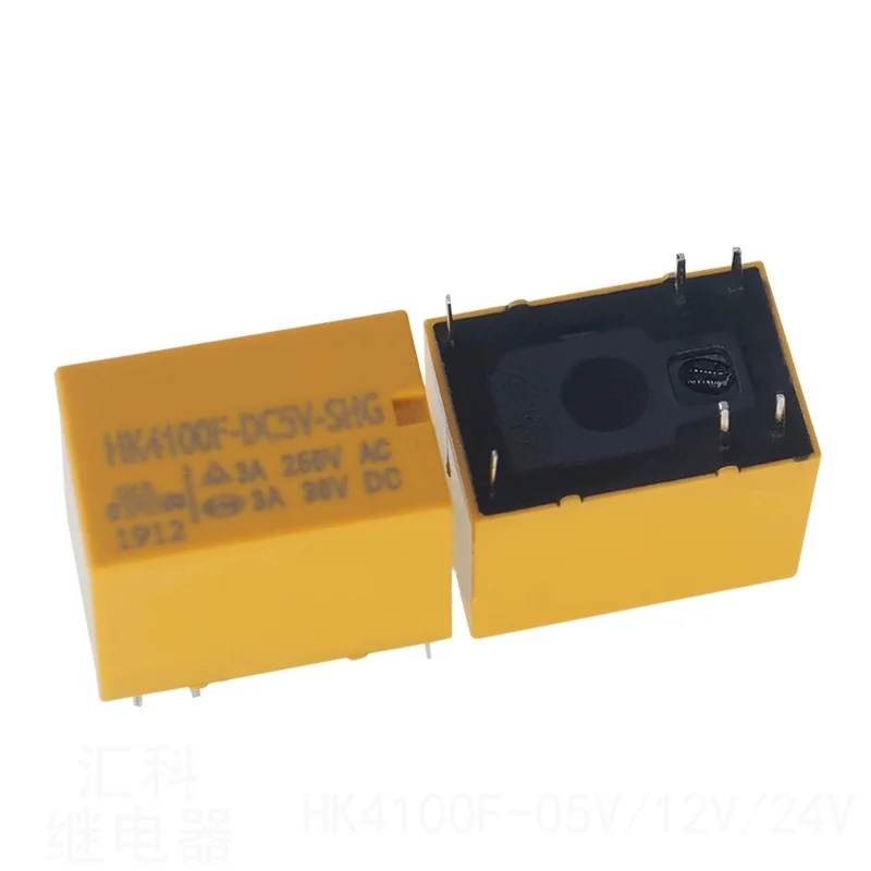 10pcs HK4100F-DC5V-SHG 6PIN HK4100F-DC3V/5V/9V/12V/24V-SHG 3A relay New accessories