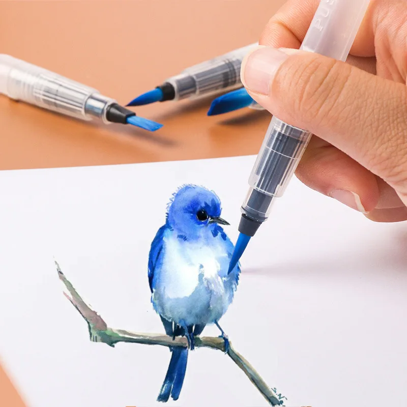 1/3pcs Watercolor Soft Brush Pen Refillable Water Pen Painting Drawing Brushes Calligraphy Art Supplies