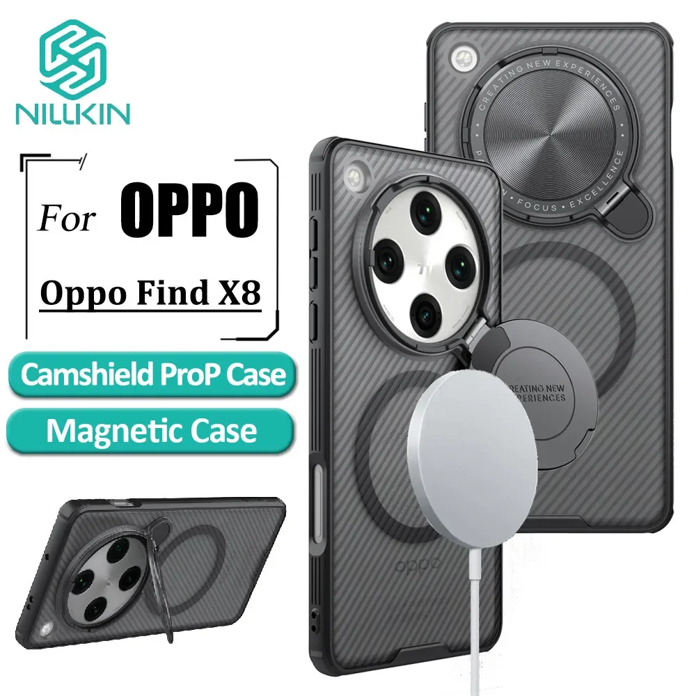 

Nillkin Hard Clear Magnetic Case For Oppo Find X8 Pro X7 X8 Ultra Phone Case Lens Flip Cover Protective Cover