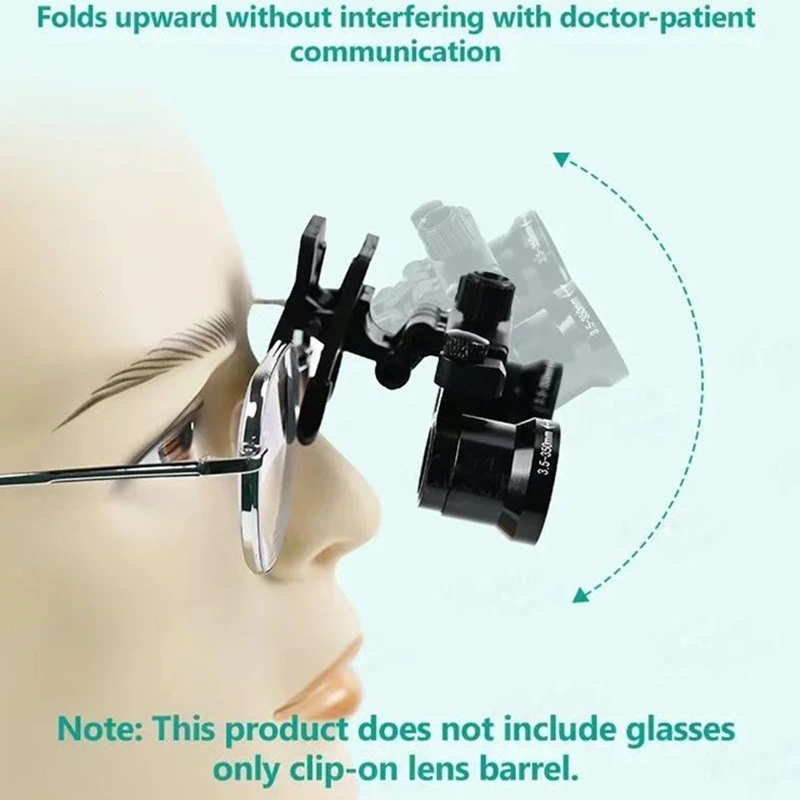 Lupa Dental 2,5X-3,5X, lupa Binocular ajustable para dentista, distancia de trabajo de 350-600mm, lente de Lupa médica