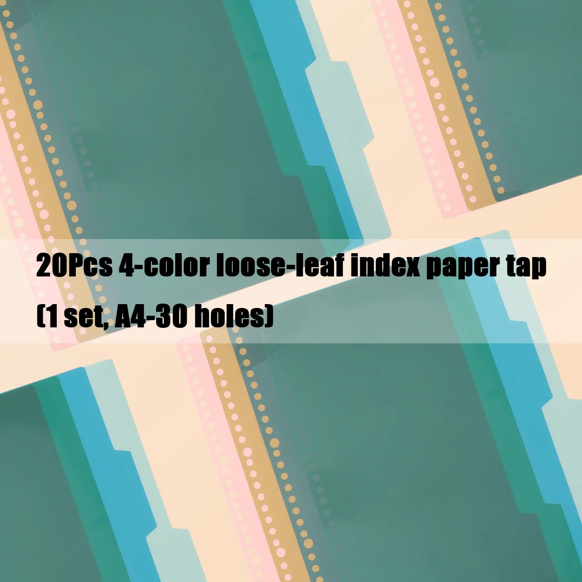 

5Sets Insertable Tab Dividers for Folders Page Separators Portable Indexing Tool Natural Tone Design for Efficient File