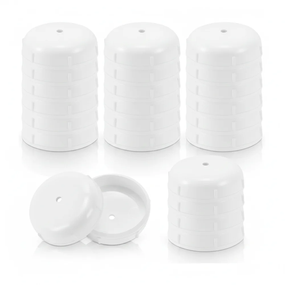16/20/32PCS Plastic Chair Leg Caps Floor Protection Easy Installation Outdoor Chair Glides Round Shape 1/2