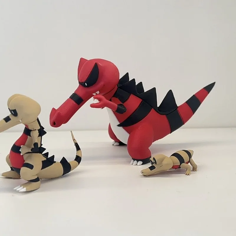 Disponibile Stampa 3D 15 cm Pokemon Figura Krookodile Sandile Anime Modello da collezione Decorazioni per il desktop in PVC Regali per bambini per le vacanze