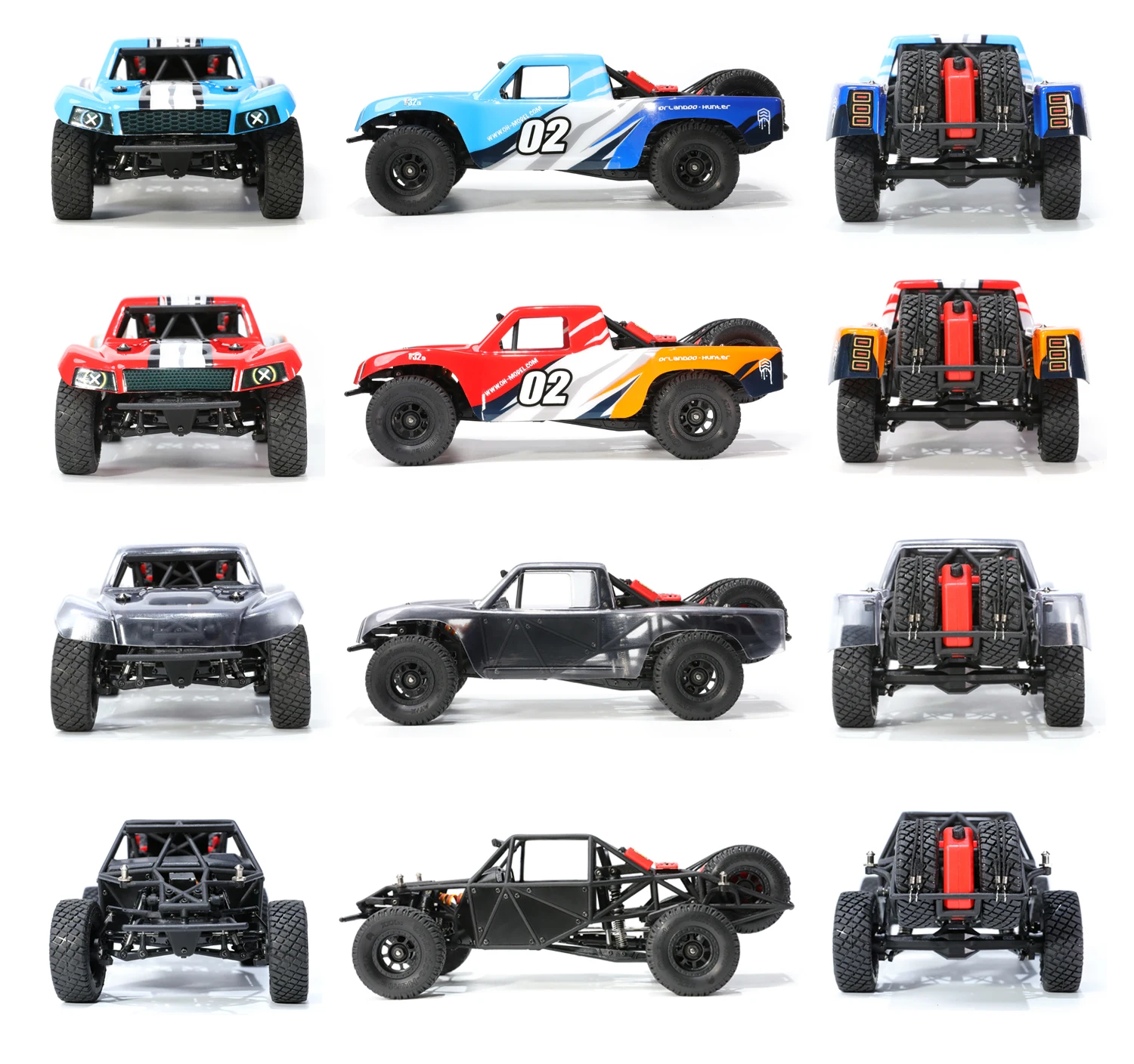 Orlandoo Hunter OH32X02 KIT RC Trophy Truck 4x2 1/32