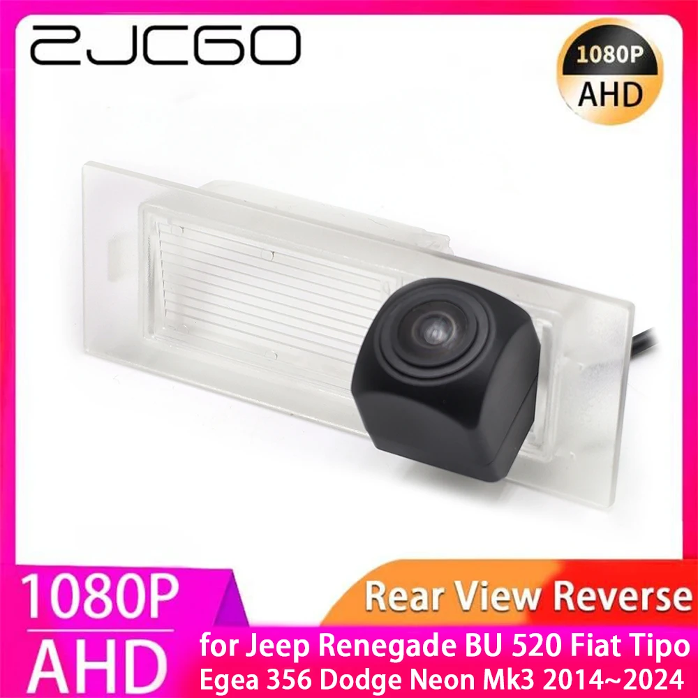 ZJCGO AHD 1080P Parking Back up Car Rear View Camera for Jeep Renegade BU 520 Fiat Tipo Egea 356 Dodge Neon Mk3 2014~2024