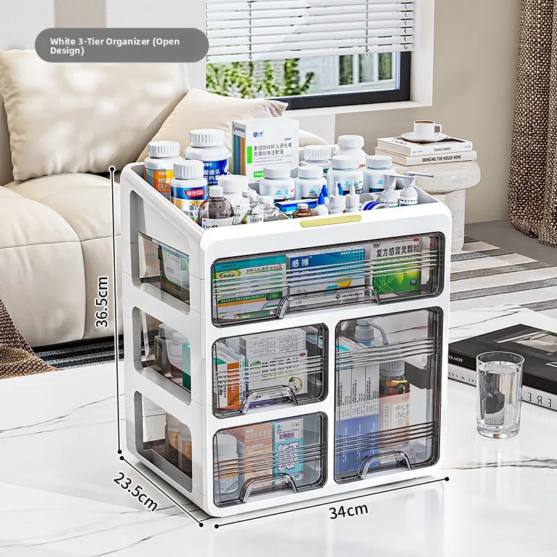 

Large Capaci Dustproof eup Storage Box Multi-layer Desktop Organizer Cosmetic Storage Ra Vani elf