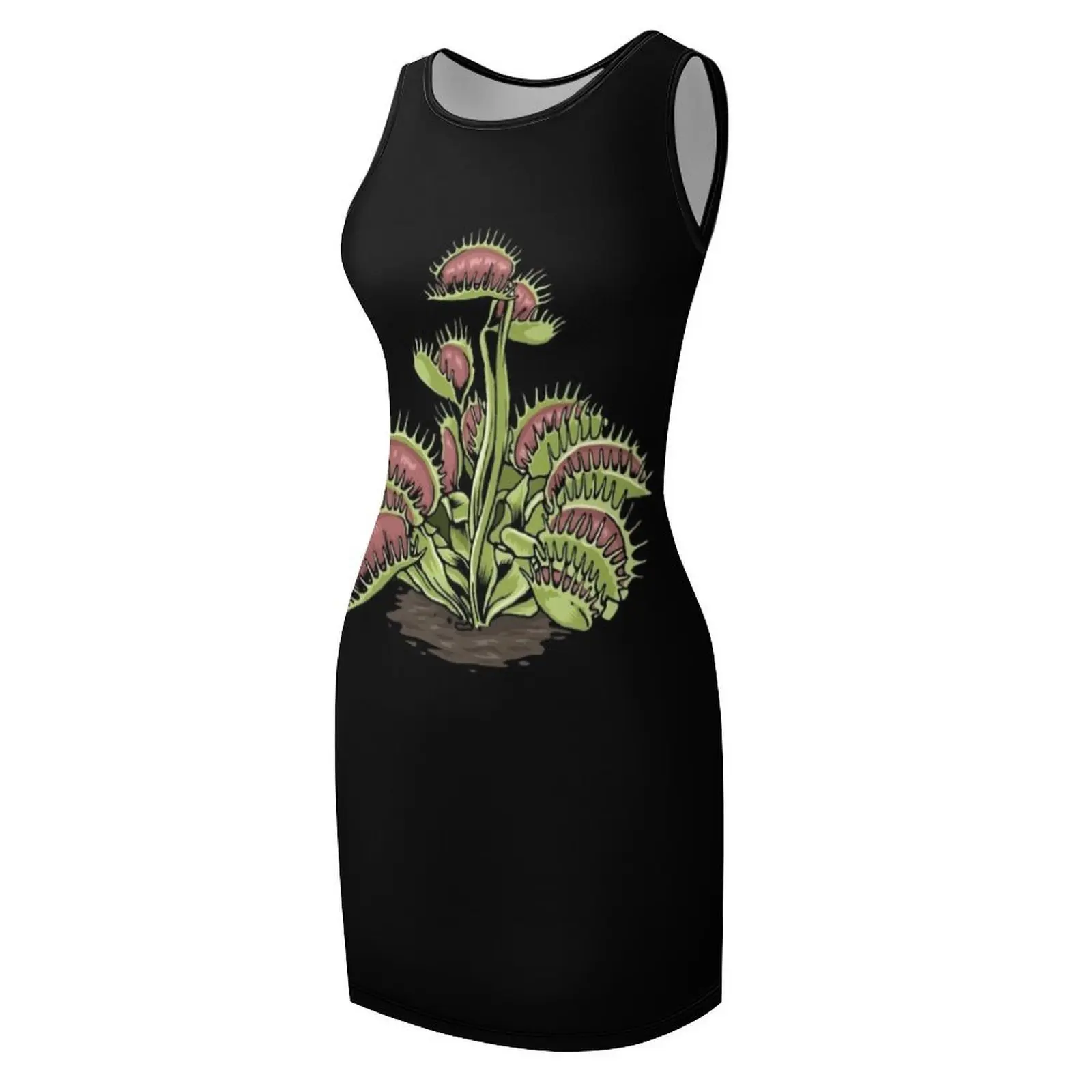 Venus Fly Trap t-shirt plante carnivoureuse chemise pichet d'eau sans manches robe d'été femmes élégantes robes amples femmes robes