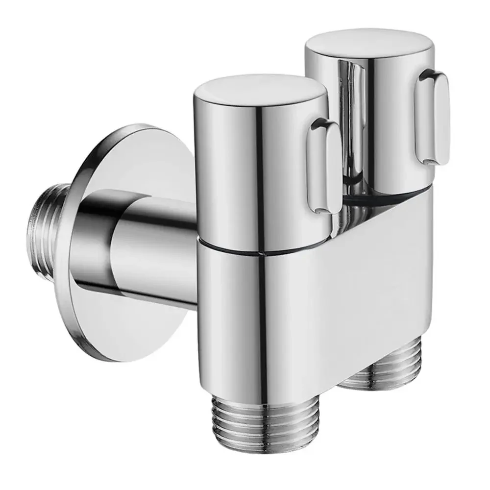 Double Outlet angle valve wall-mounted double outlet bidet toilet accessories Hygienic shower toilet bidet sprayer shower head