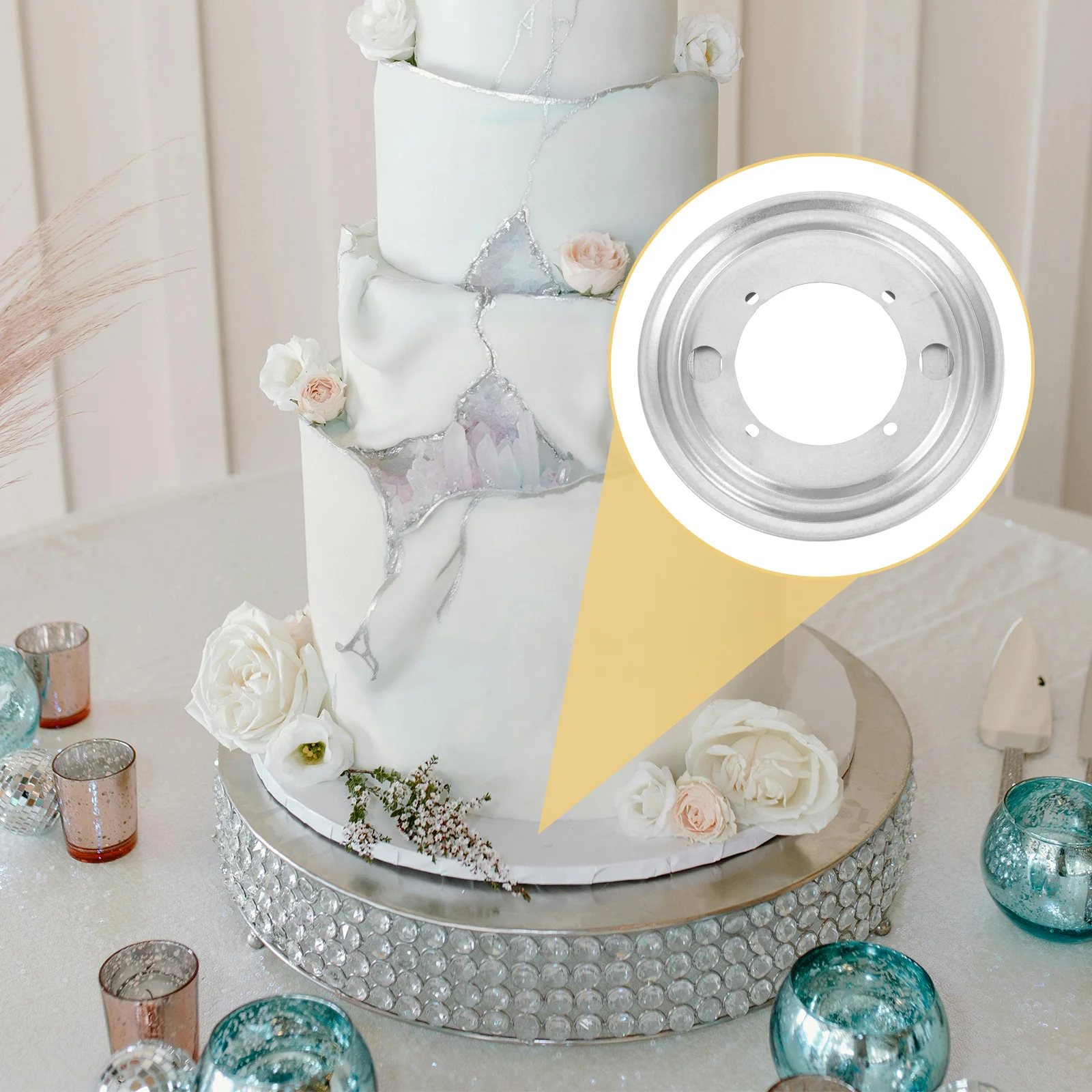 

5.5 Inch Heavy Duty Ball Bearing Turntable Base Smooth 360 Rotation For Cabinet Shelf Wardrobe Display Lazy Susan Replacement