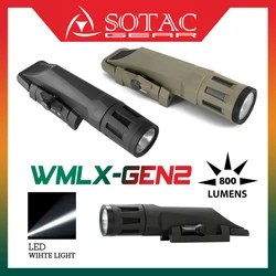 SOTAC-WMLx-Gen2 Tactical Flashlight, 800 Lumens, Hunting Weapon Light for AR15 Picatinny Rail