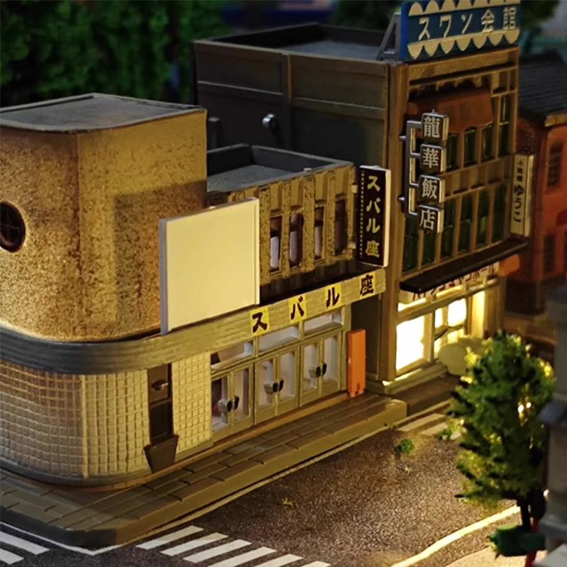 

1/150 Диорама 2005, Токио, уличные сцены, модель здания, японский кинотеатр, наборы моделей, аксессуары «сделай сам» для городского вида на улицу