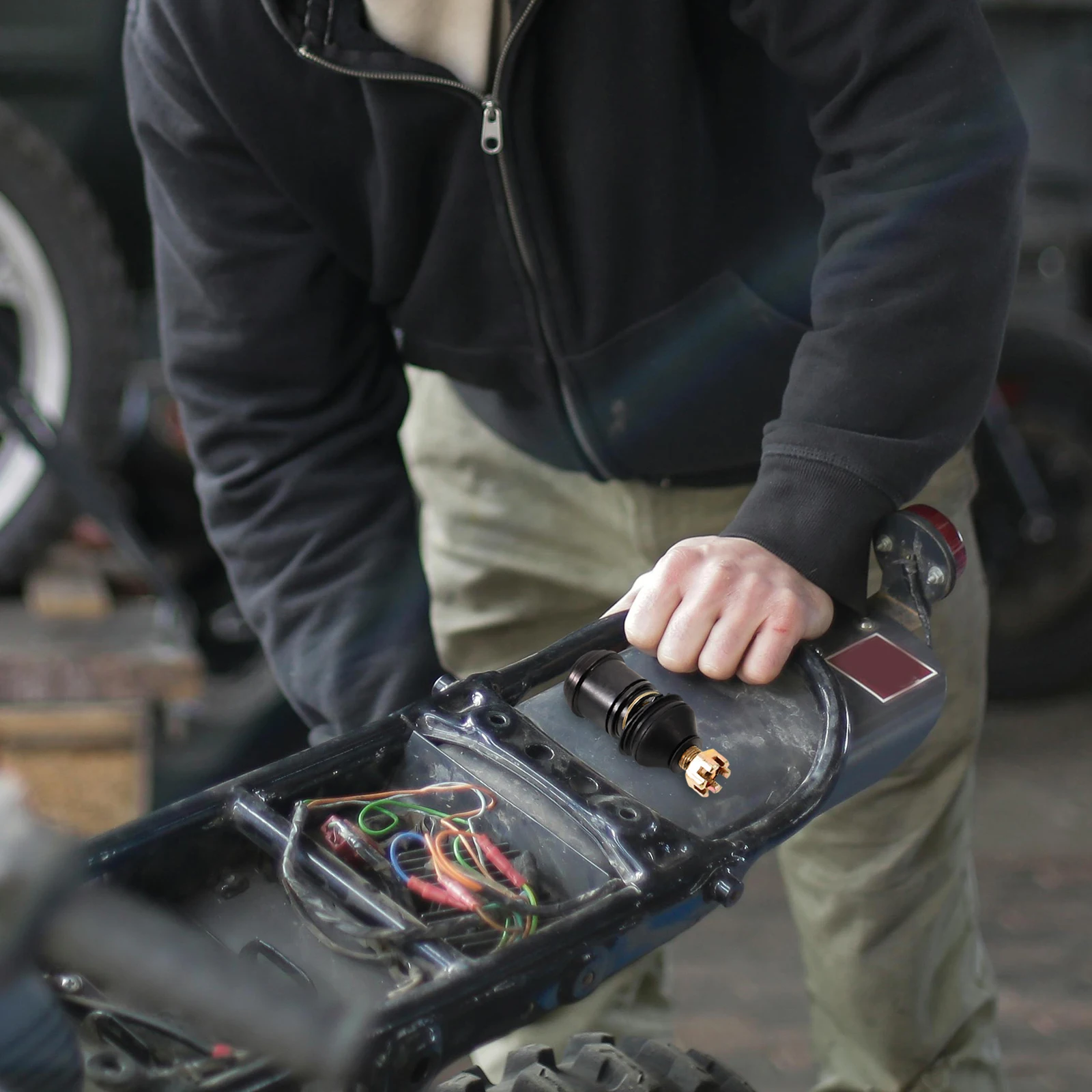 

Metal Swingarm Ball Joint 12mm Tie Rod Ball Head for Atv Scooter Go Kart Suspension Control Upgrade Steering Tie Rod End