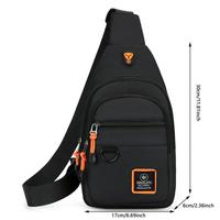 New Men Shoulder Bag Business Chest Multi-Layer Single Crossbody Portable