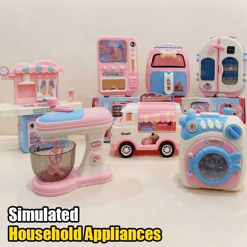 

Игрушечная бытовая техника: стиральная машина, кухонная техника, набор для ролевых игр, игрушки для девочек, подарки на день рождения для детей