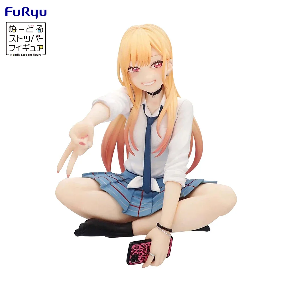 ในสต็อก FuRyu Marin Kitagawa ก๋วยเตี๋ยวเดสก์ท็อปตุ๊กตาน่ารักอะนิเมะ Action Figure ของเล่นของขวัญชุดเครื่องประดับคอลเลกชัน