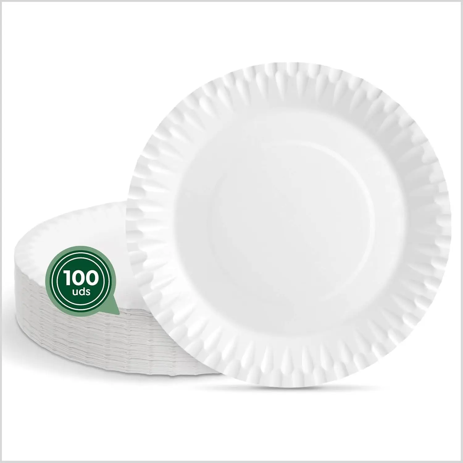 C.A | Platos de Cartón Redondos Desechables 🍽️ | Apto Alimentario | Para Catering, Eventos y Celebraciones