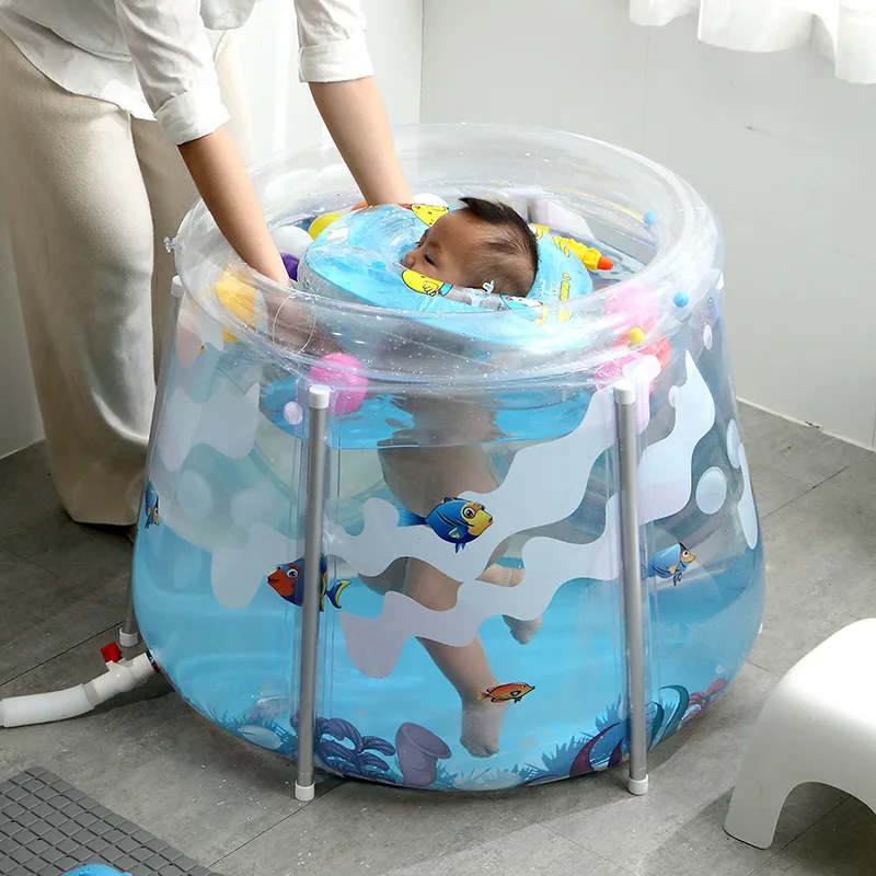 Portable Folding Bathtub for Children Swimming Pool Plastic Bathtub Bath Bucket Insulation Bathing Bath Tub