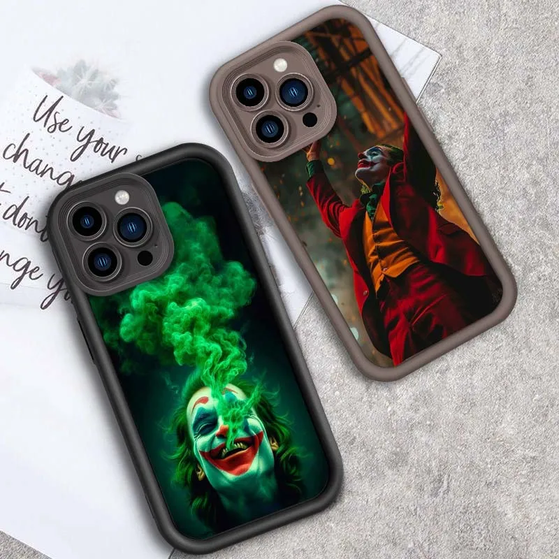 

The J-Joker Cool Popular Art Phone Case For Apple iPhone 17 16 15 14 13 12 11 Pro Max Plus Eye Ladder Soft TPU Cover
