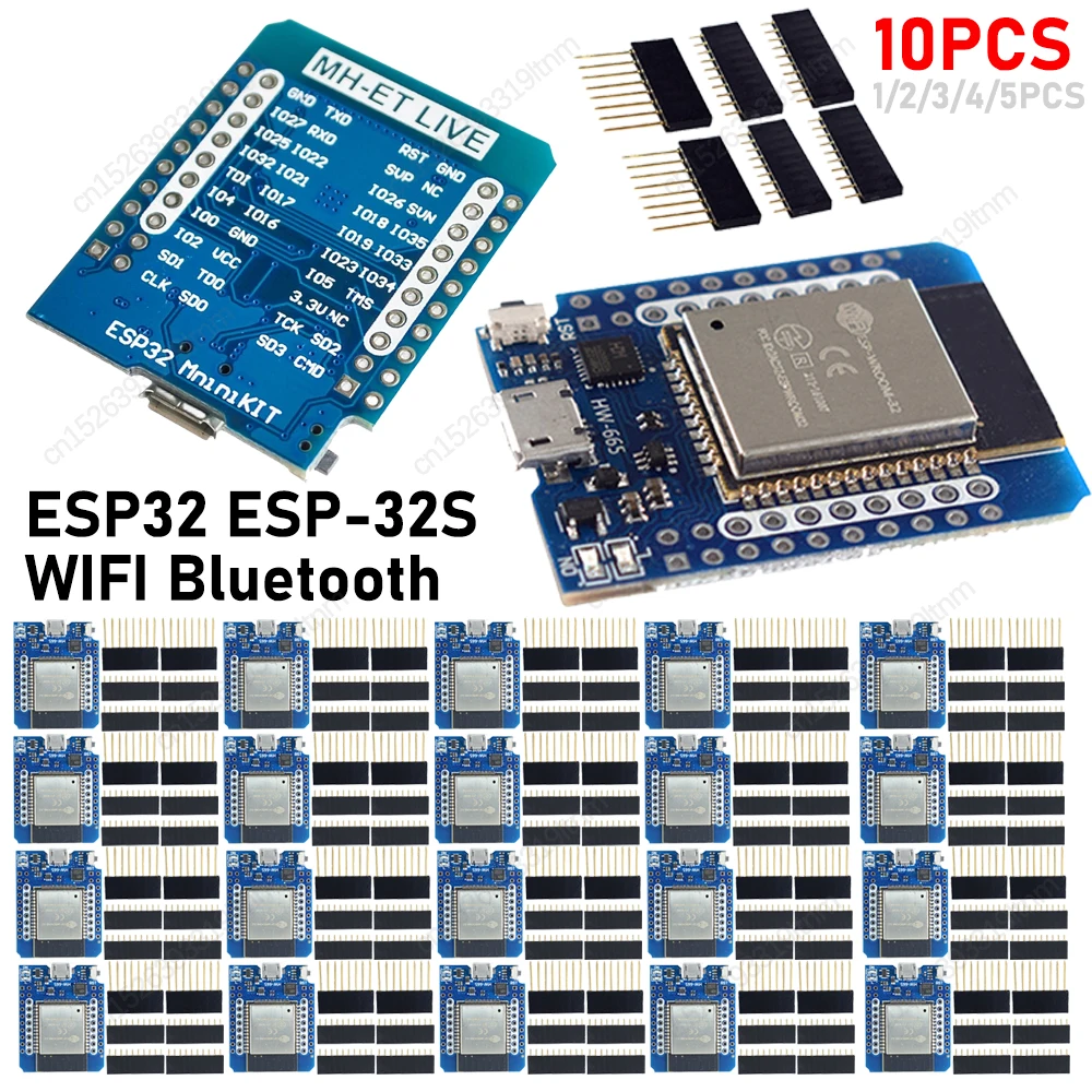 D1 Mini ESP32 ESP-32S CP2104 CH9102 MICRO Type-C Bluetooth WIFI Development Board ESP-WROOM-32 Iot Board For Arduino With Pins