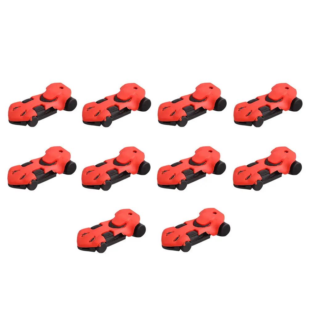 18 قطعة محايات سيارة سباق صغيرة للأطفال ممحاة قلم رصاص متينة شكل فريد من نوعه القرطاسية شنطة هدايا المحايات الصغيرة